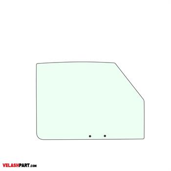 شیشه درب خودرو نیسان وانت یکپارچه سوراخ دار